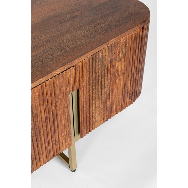 Dabīga toņa mango masīvkoka TV galdiņš 180x45x40 cm Vilas – Bizzotto-image-2