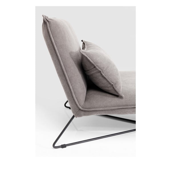 Kare Design Cornwall pelēks atpūtas krēsls-image-3