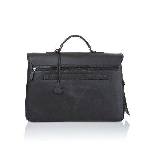 Vīriešu soma Ferruccio Laconi 001 Black Black-image-2
