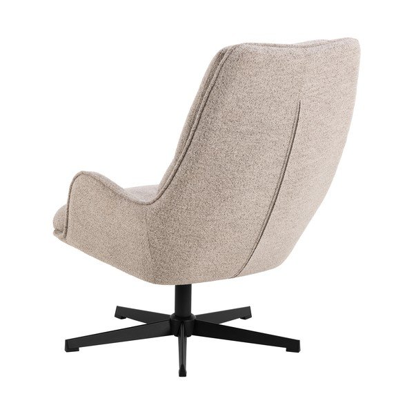 Bēšs grozāms atpūtas krēsls no buklē auduma Bosley – Actona-image-3