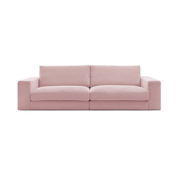 Rozā velveta dīvāns 274 cm Leonard – Bobochic Paris