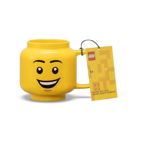 Dzeltena keramikas krūze bērniem 530 ml Head – LEGO®-image-4