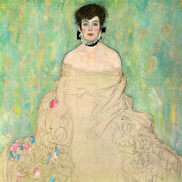 Gleznas reprodukcija Gustav Klimt – Amalie Zuckerkandl, 40 x 40 cm