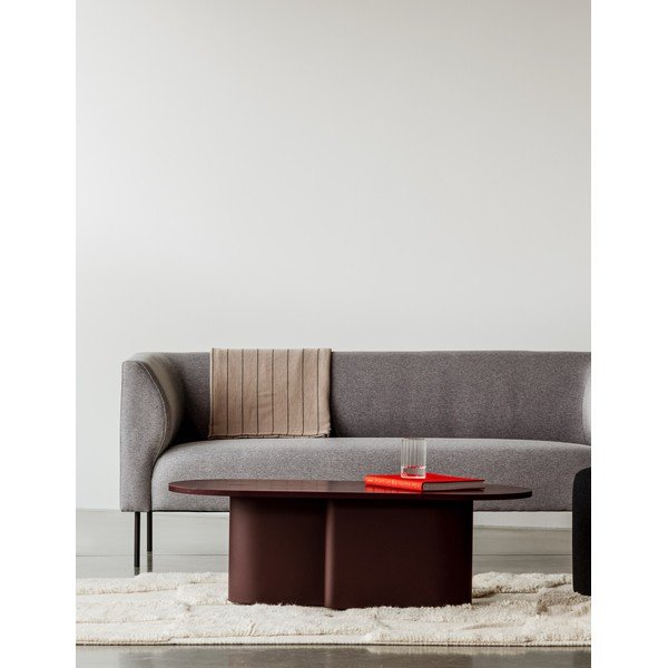 Bordo žurnālgaldiņš ar ozolkoka imitācijas galda virsmu 50x115 cm Looi – noo.ma-image-1