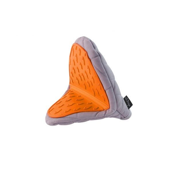 Oranži pelēks kokvilnas cimds ar silikonu Vialli Design