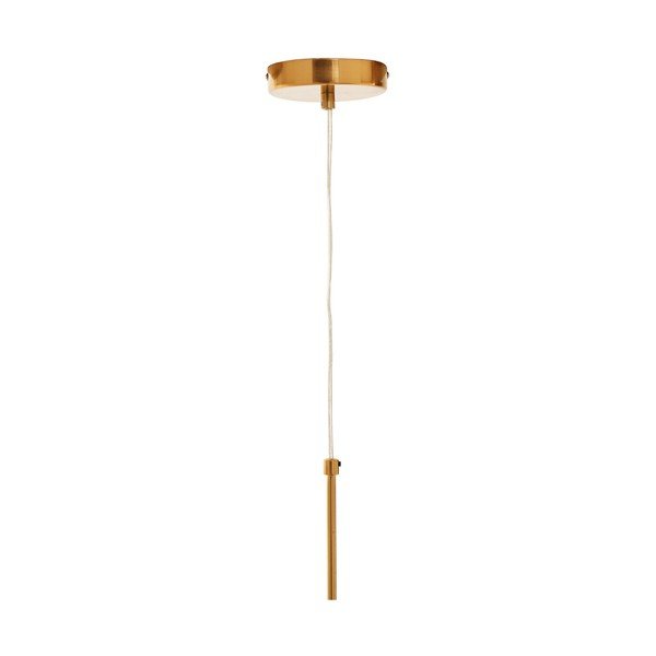 Zelta krāsas metāla piekaramā lampa ar stikla abažūru ø 25 cm Trieste – Premier Housewares-image-4