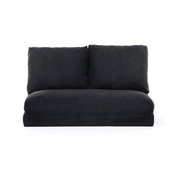 Melns izvelkamais dīvāns 120 cm Taida – Balcab Home