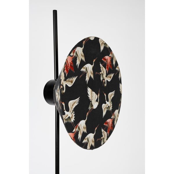 Melna stāvlampa ar auduma abažūru (augstums 158 cm) Jaylee – White Label-image-4