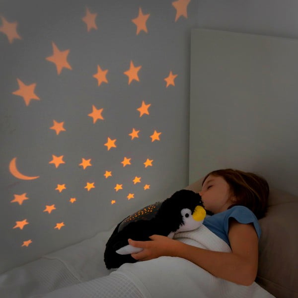 Bērnu plīša LED projektors InnovaGoods Penguin