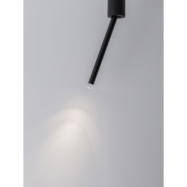 Matēti melna alumīnija LED griestu lampa ar saliekamu konstrukciju Stilvi – Nova Luce-image-2