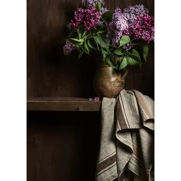 Lina salvetes (2 gab.) Beige Stripe Vintage – Linen Tales-image-1