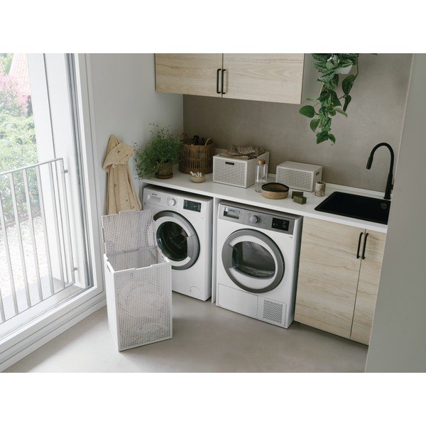 Krēmkrāsas veļas grozs no pārstrādātas plastmasas 60 l Kaya – Curver-image-2