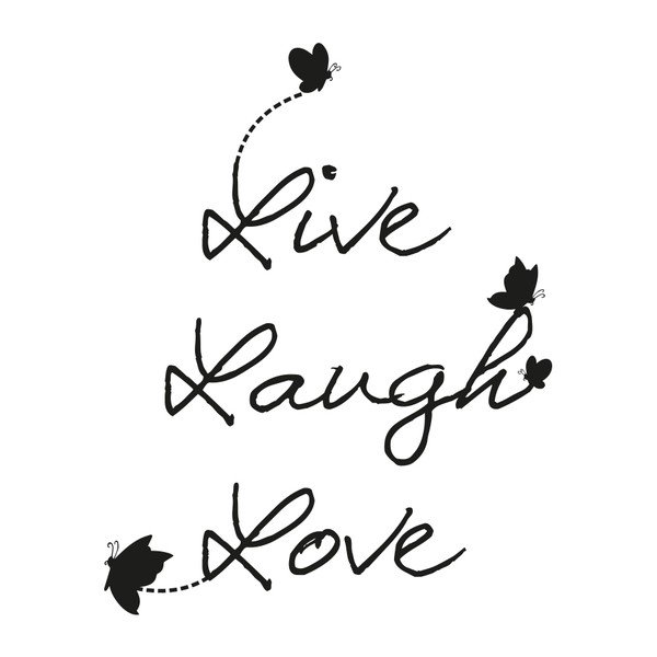 Ambiance Live Laugh Love uzlīme, 55 x 45 cm-image-1