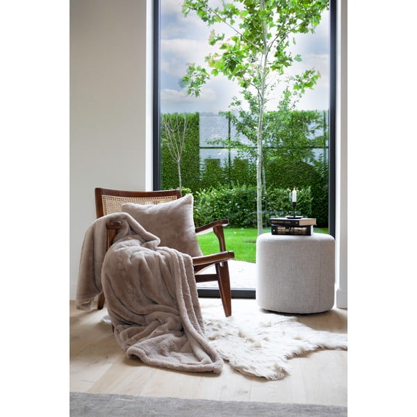 Brūns pleds no mākslīgās kažokādas 150x200 cm Ruby – Tiseco Home Studio-image-3