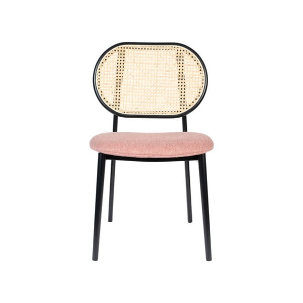 Melns/gaiši rozā ēdamistabas krēsls Spike – Zuiver-image-2