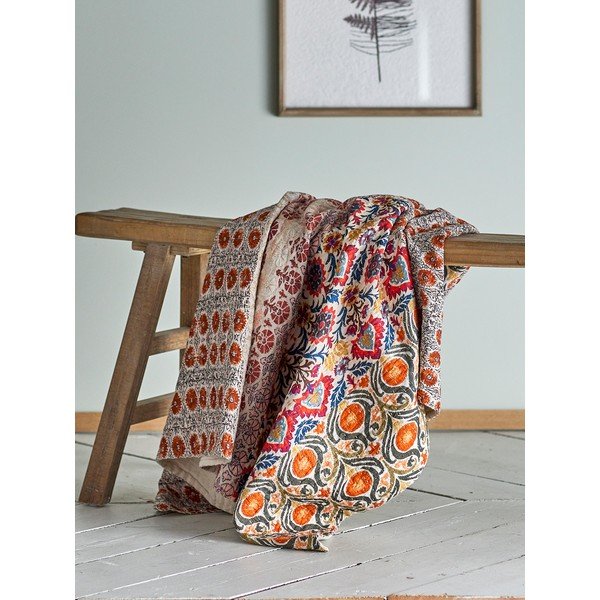 Kokvilnas pleds 130x150 cm Krea – Bloomingville-image-1