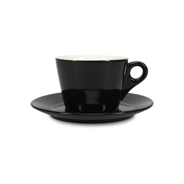 Melna porcelāna apakštasīte ø 16,5 cm Barista – BonBistro-image-2
