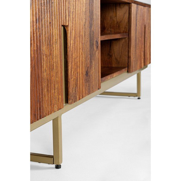Dabīga toņa mango masīvkoka TV galdiņš 180x45x40 cm Vilas – Bizzotto-image-3