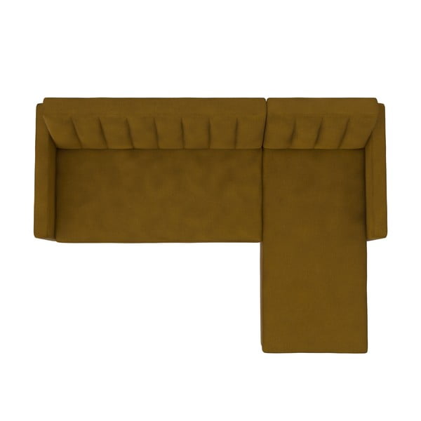 Dzeltens salokāms stūra dīvāns Celine – Støraa-image-3