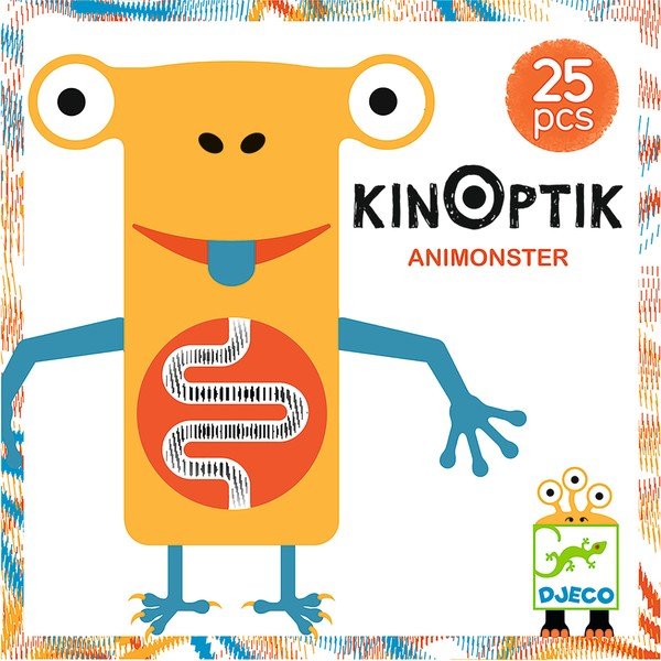 Magnētiskā puzle ar optisko ilūziju Djeco Animonster-image-1