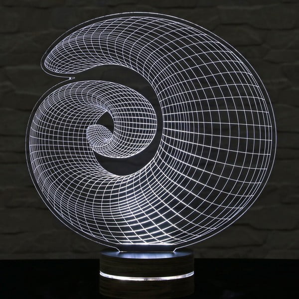 3D galda lampa Shell