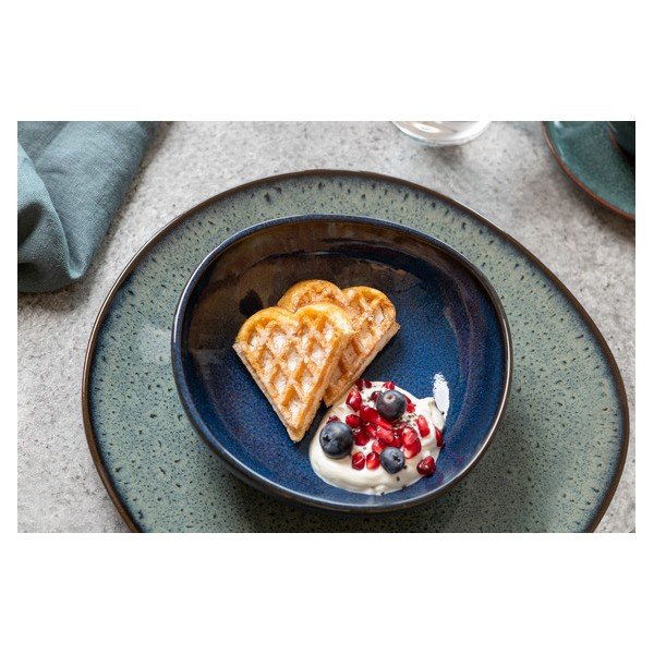 Zaļganpelēks keramikas šķīvis Villeroy & Boch Like Lave, ø 28 cm-image-1