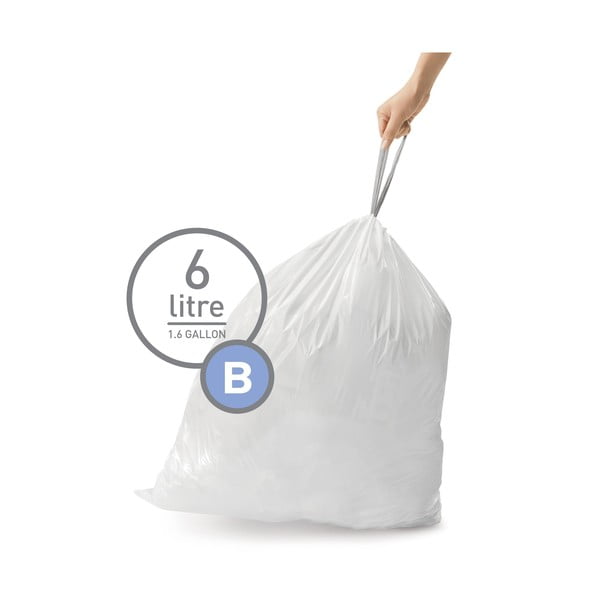 Savelkami atkritumu maisi (30 gab.) 6 l B – simplehuman-image-4