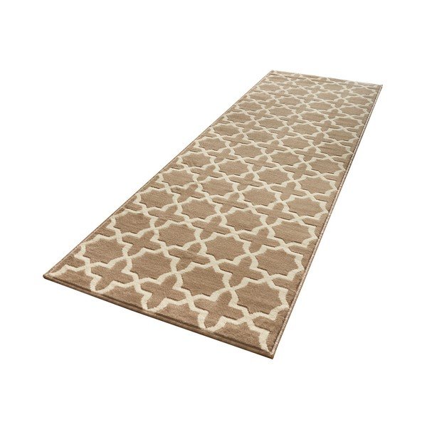 Brūns paklājs ar baltām detaļām Hanse Home Joanne, 80 x 450 cm-image-3
