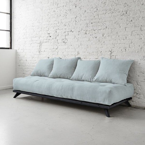 Dīvāns Senza Black/Sky Blue
