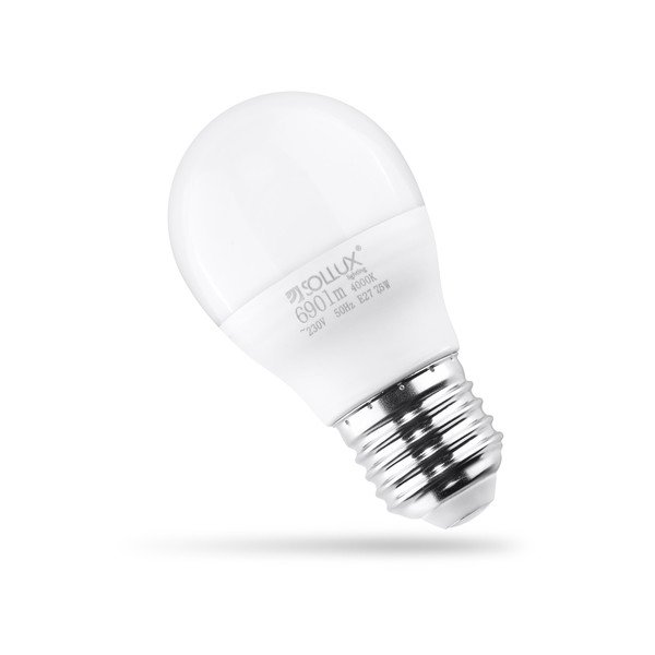 Neitrāla LED spuldze ar E27 spuldžu ietveri, 7,5 W – Sollux