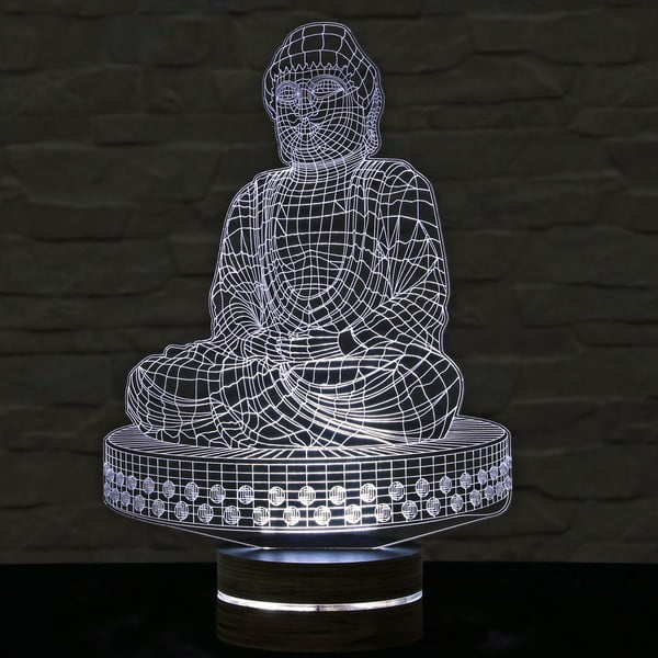 3D galda lampa Buddha