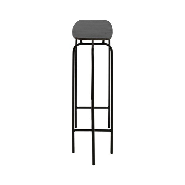 Melns metāla konsoles galds 30x120 cm Zapala – Light & Living-image-2