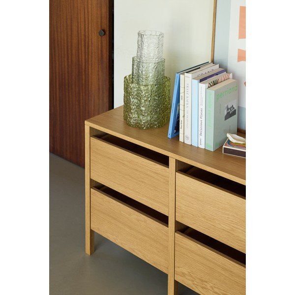 Dabīga toņa kumode ar ozolkoka imitāciju 150x65x40 cm Forma – Hübsch-image-2