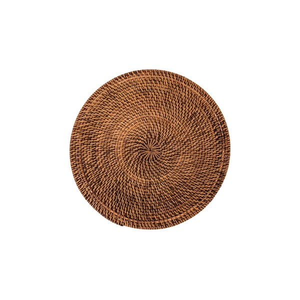 Brūns rotangpalmas paliktnis Tiseco Home Studio, ø 36 cm