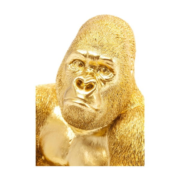 Dekoratīvā skulptūra zelta krāsā Kare Design Gorilla-image-2