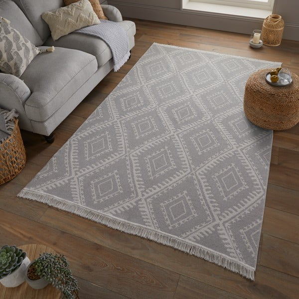 Pelēks paklājs 120x170 cm Deuce Alix – Flair Rugs-image-1