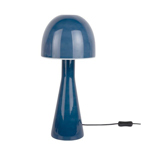 Tumši zila galda lampa ar stikla abažūru (augstums 45 cm) Bombin – Leitmotiv