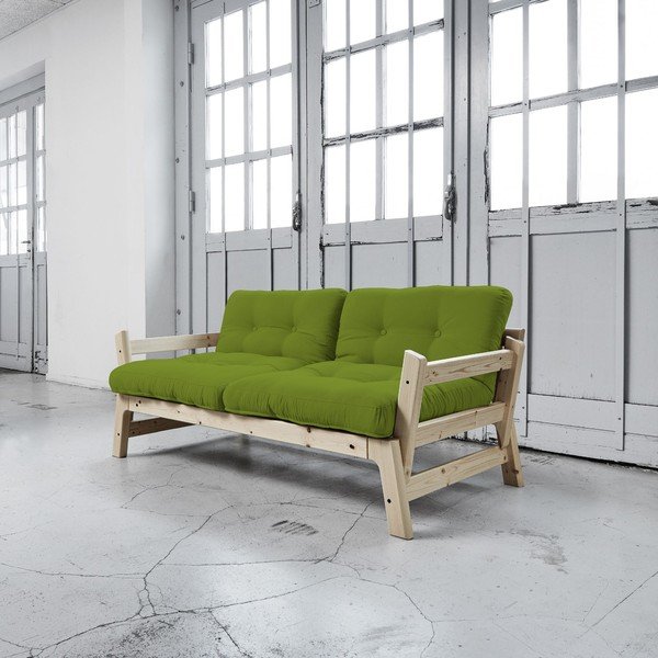 Dīvāns gulta Karup Step Natural/Lime-image-2