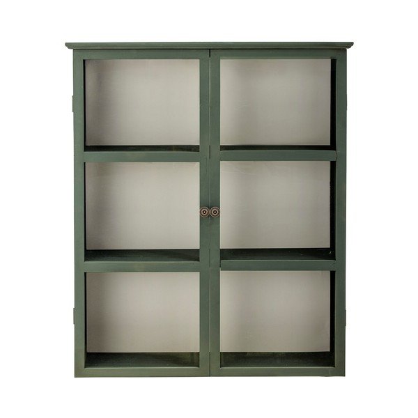 Pelēka egles masīvkoka piekarināma vitrīna 85x100x25 cm Tone – Bloomingville