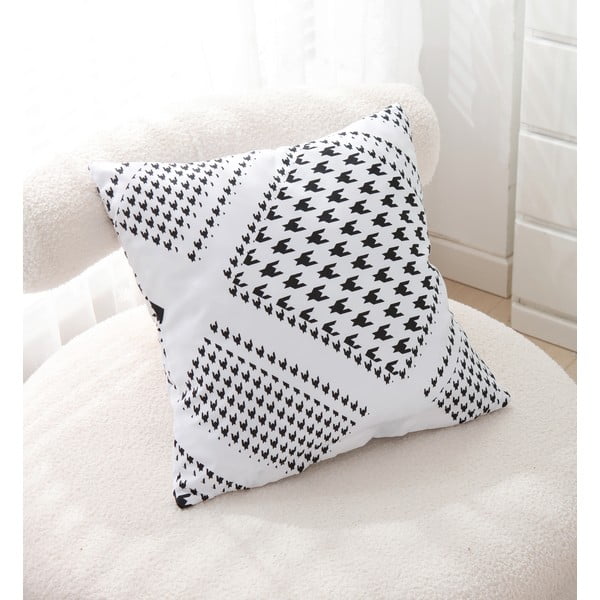 Melnbalta vienvietīga gultas veļa no mikrosatīna 140x200 cm Roberto – My House-image-3