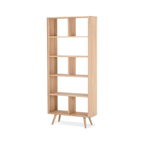 Ozolkoka grāmatplaukts Gazzda Ena, 90 x 35 x 200 cm-image-1