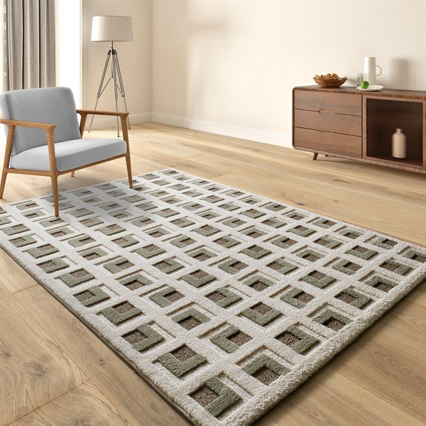 Brūns/bēšs paklājs 120x170 cm Candela – Universal-image-1