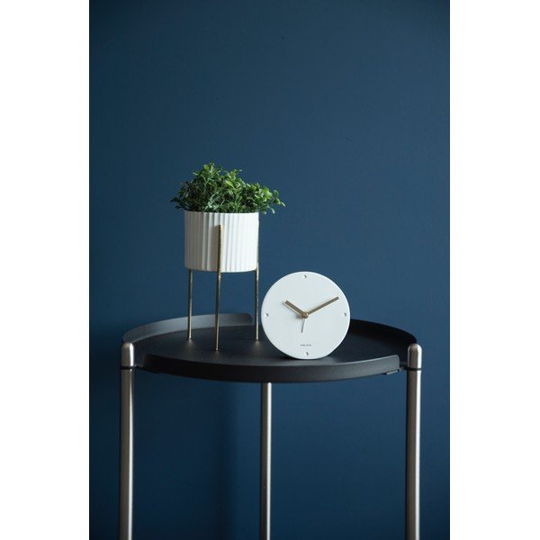 Balts modinātājs Karlsson Mantel, ø 12 cm-image-1