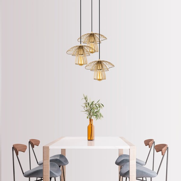 Piekarama lampa zelta krāsā Squid Lighting Root, augstums 117 cm-image-2