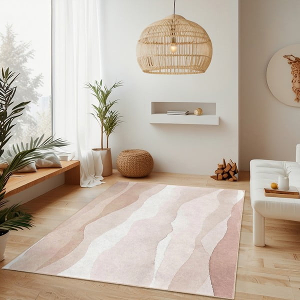 Krēmkrāsas mazgājams paklājs 80x150 cm Komodo Beach – Mila Home-image-2