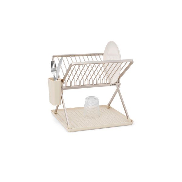 Bēšs metāla divu līmeņu trauku žāvētājs 37x33 cm – Brabantia-image-4