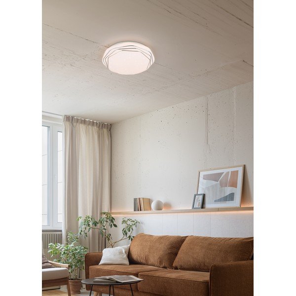 Balta LED griestu lampa ø 38 cm Dizzy – Reality-image-1
