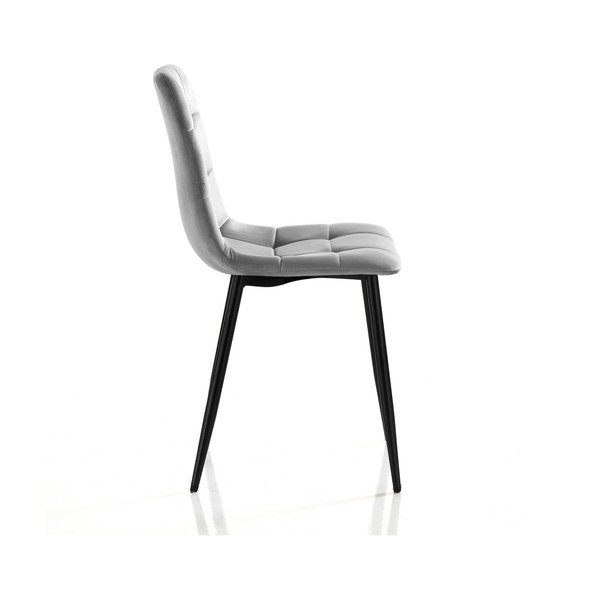 Pelēki samta pusdienu krēsli (2 gab.) Faffy – Tomasucci-image-1
