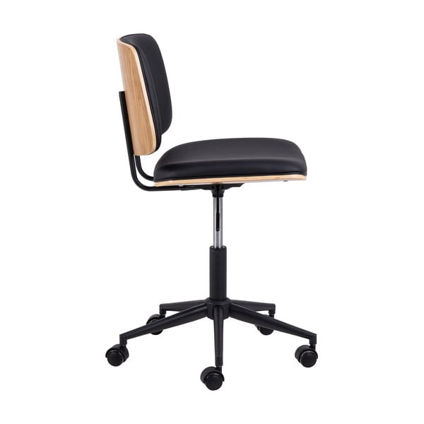 Melns mākslīgās ādas biroja krēsls Owen – Actona-image-3