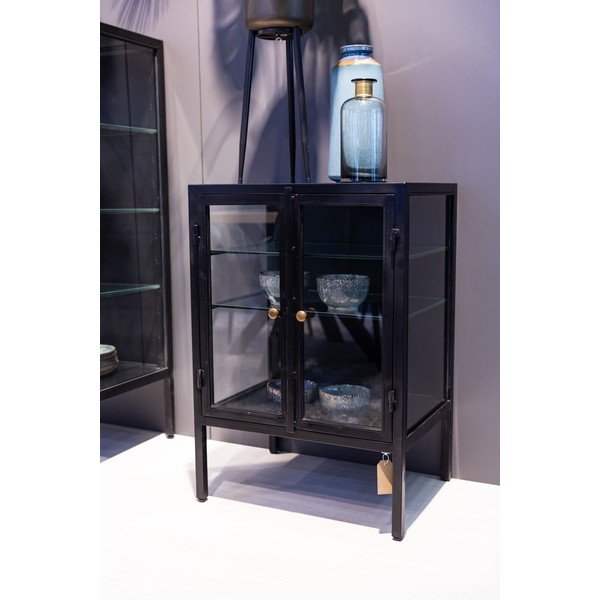 Melna kumode Canett Nino, augstums 86 cm-image-1